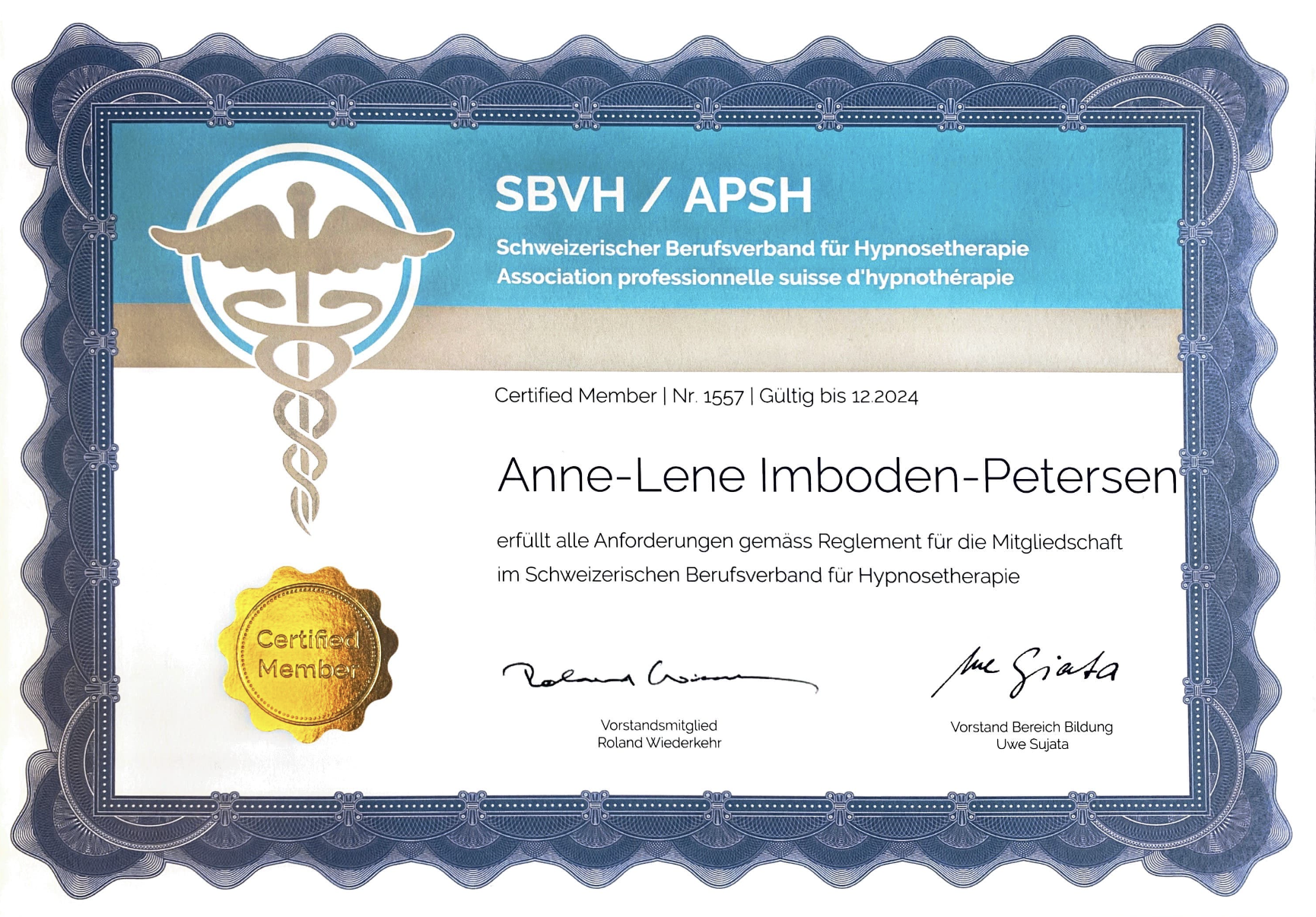 Mitgliedschaft SBVH